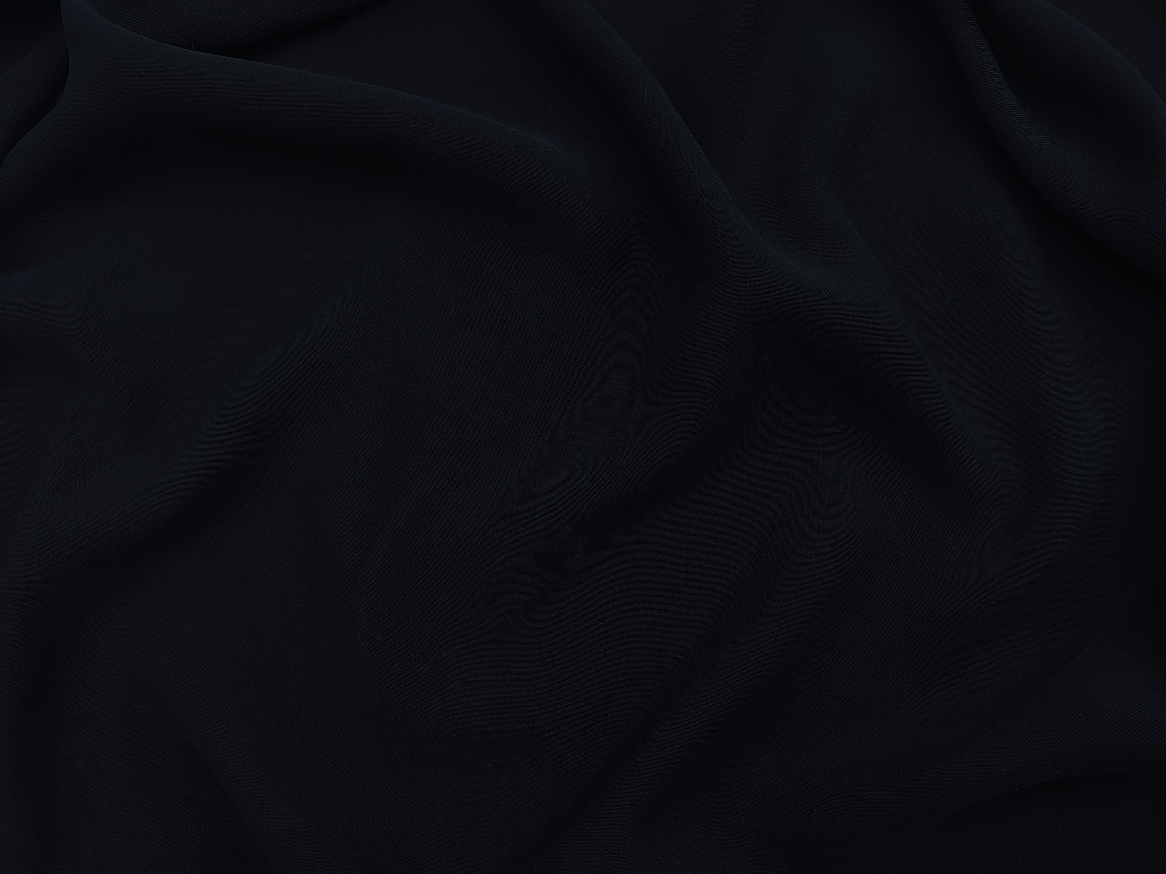 Ткань Твил чёрного  цвета однотонная 17353 3