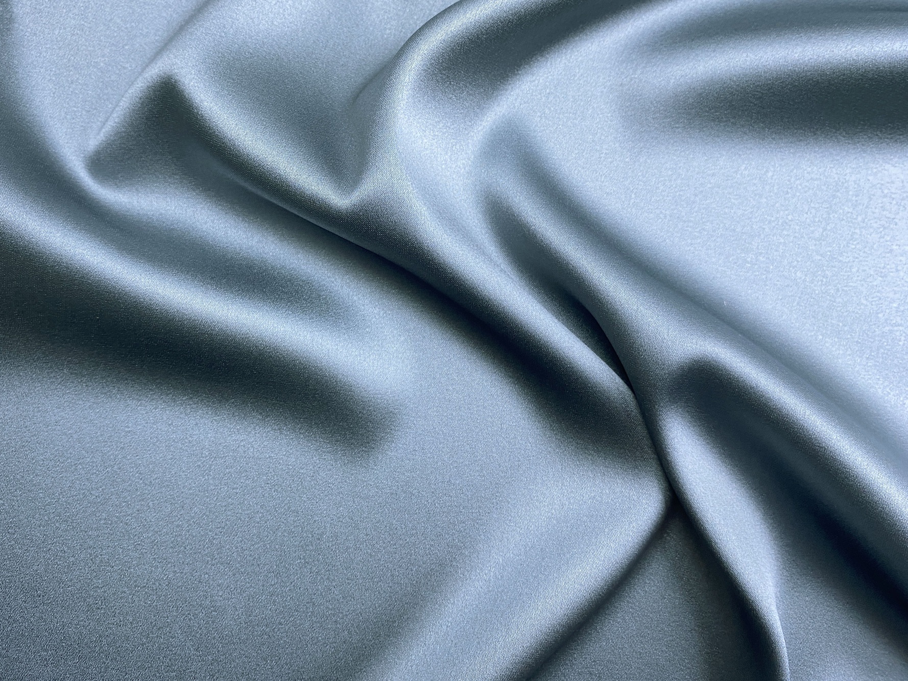 Ткань Шёлк серого  цвета  однотонная  перламутровая  46727 3