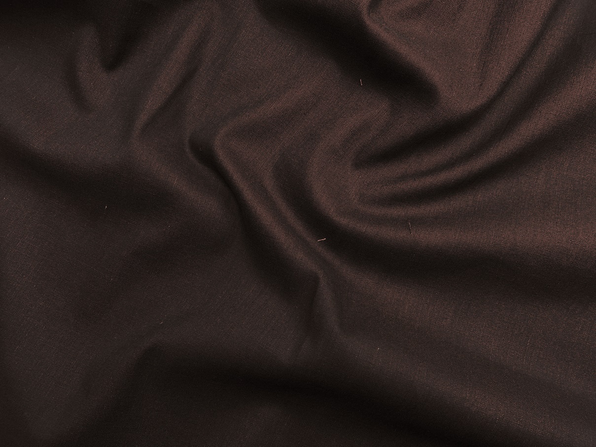 Ткань Хлопок коричневого цвета однотонная 16842 3