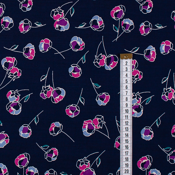 Ткань Вискоза - Цветочки 1 2
